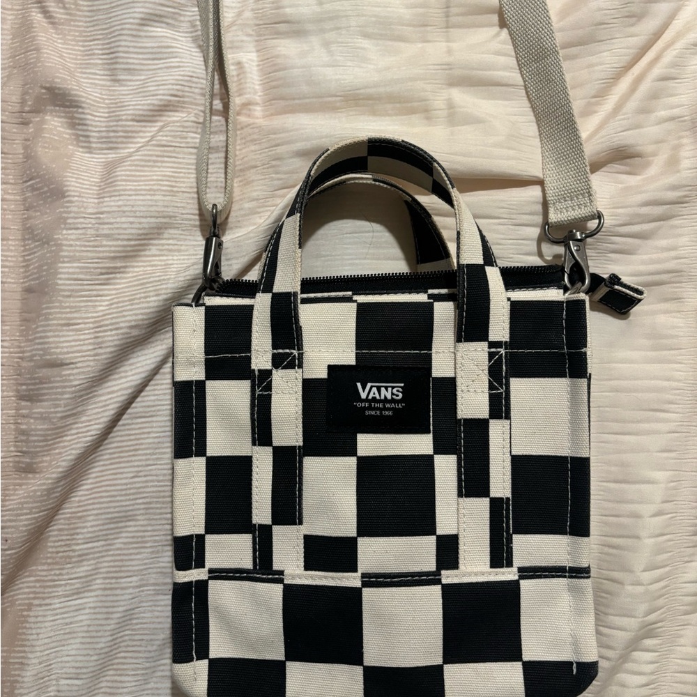 Vans Black and White Checkered Women's Bag